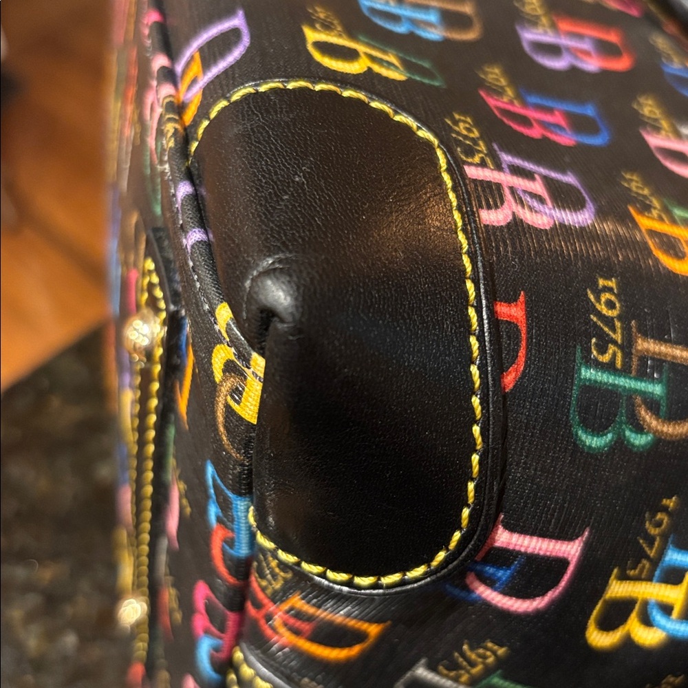 Dooney & Bourke DB75 Rainbow Zipper Dome Satchel Excellent Condition - Picture 7 of 15
